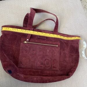 See by Chloe suede tote bag